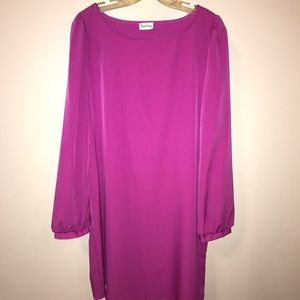 Pink long sleeves dress